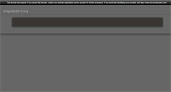 Desktop Screenshot of belgrade2013.org